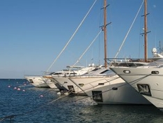 Yachten vor El Gouna