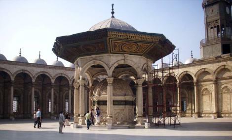 Die Alabastermosche, Mohamed Ali Mosche in Kairo, der Vorhof