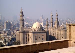 Sultan Hassan und Rifai Moschee gesehen von der Zitadelle