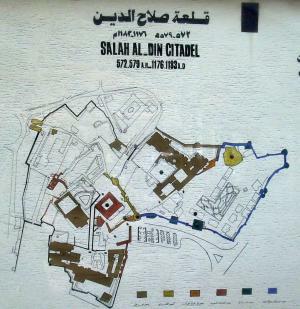 Plan der Saladin Zitadelle in Kairo